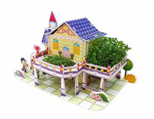 花谷奇缘智立堡3d立体拼图纸质种植diy建筑模型亲子乐园益智玩具